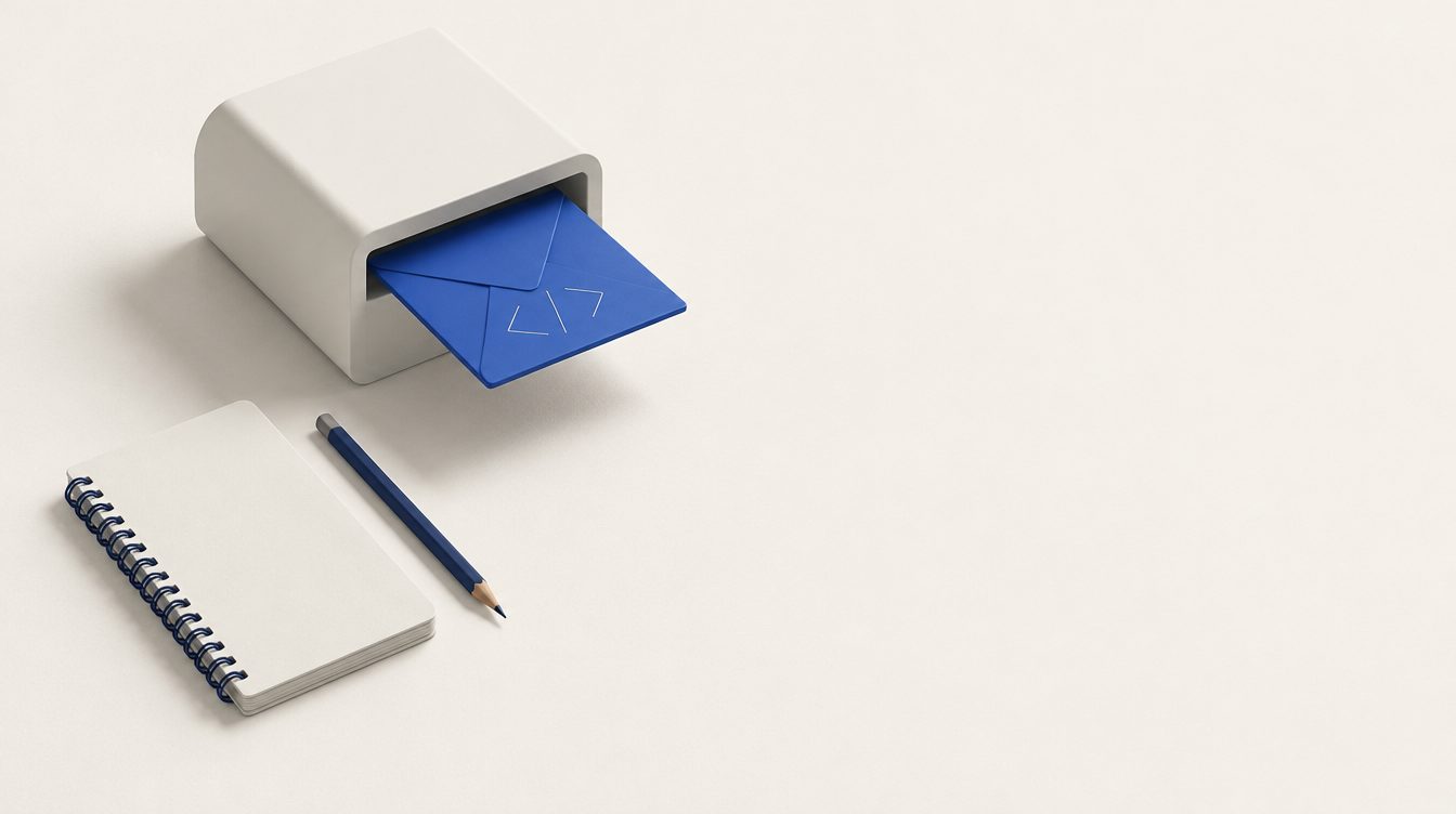 A blue e-invoice arriving in a small business’s tray